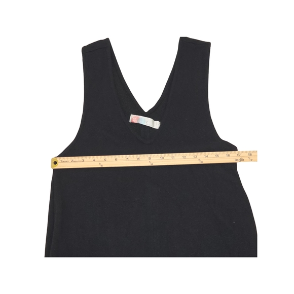 Free People FP Beach Black Knit Maxi Dress Small Oversized A-Line Sleeveless - Picture 10 of 16